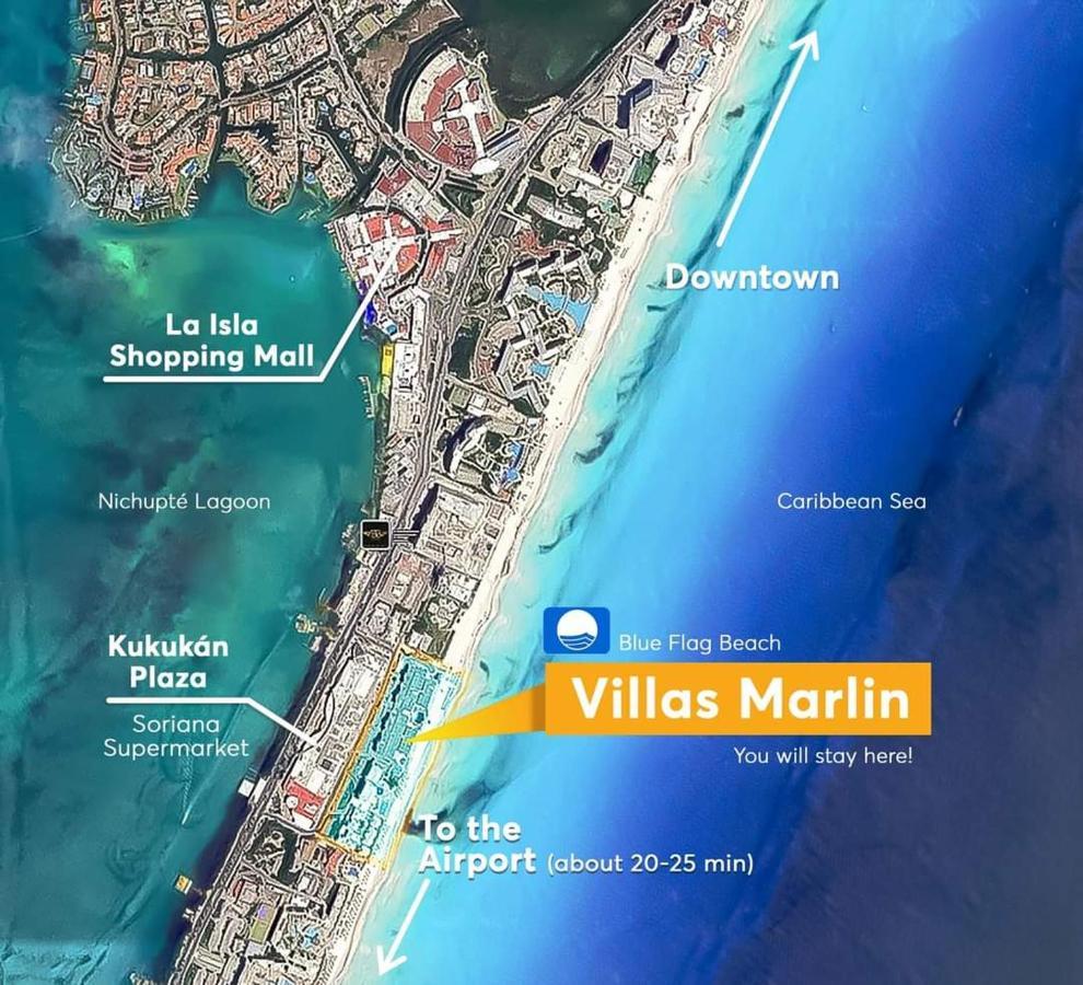 Ferienwohnung MARLIN TURQUESA RENTAS VACACIONALEs Cancún Exterior foto
